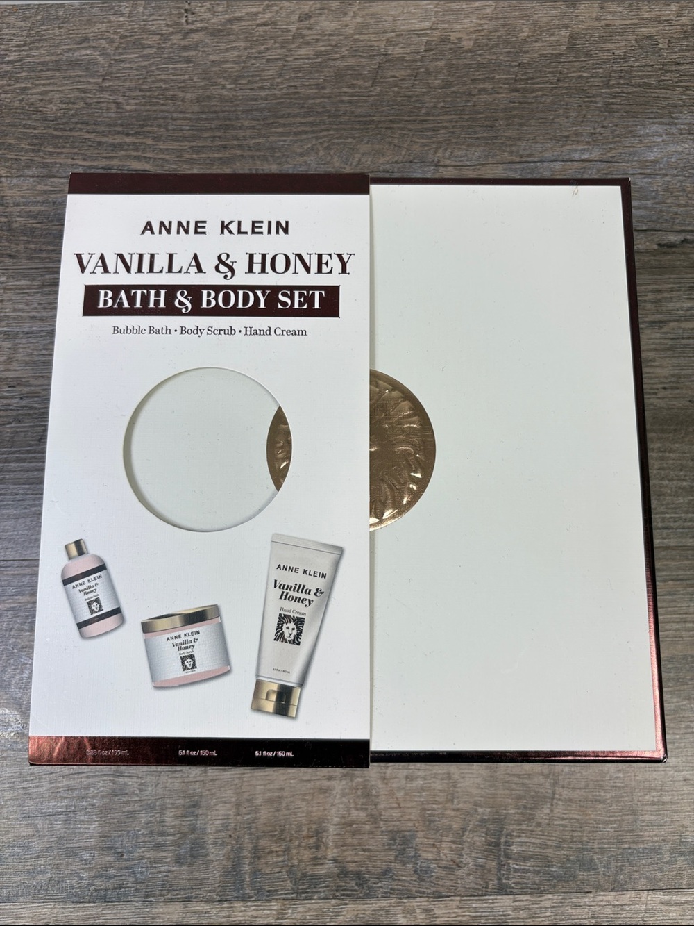Anne Klein Vanilla & Honey Bath & Body Set Gift Set NIB